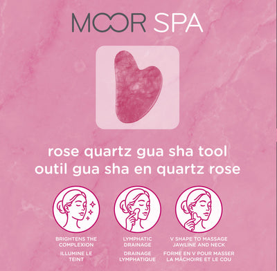 Moor Spa Rose Quartz Gua Sha Stone